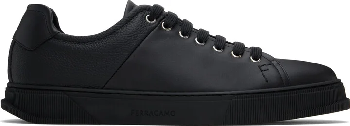 Ferragamo Black Low Cut Sneakers