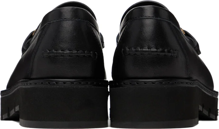 Ferragamo Black Maryan Lug Loafers - Image 2