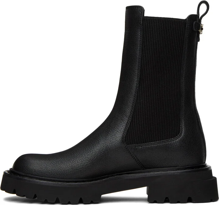 Ferragamo Black Oderico Chelsea Boots - Image 3