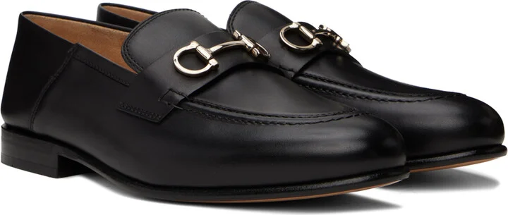 Ferragamo Black Ottone Loafers - Image 4