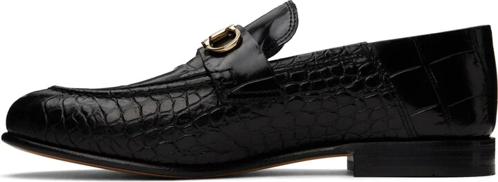 Ferragamo Black Ottone Loafers - Image 3