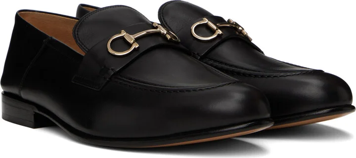 Ferragamo Black Ottone Loafers - Image 4