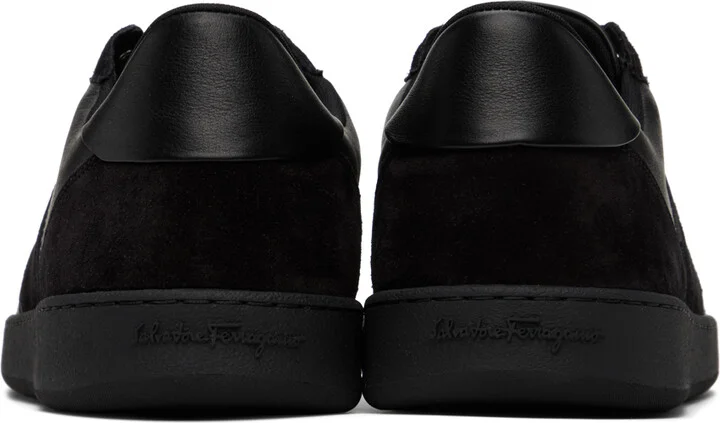 Ferragamo Black Paneled Sneakers - Image 2
