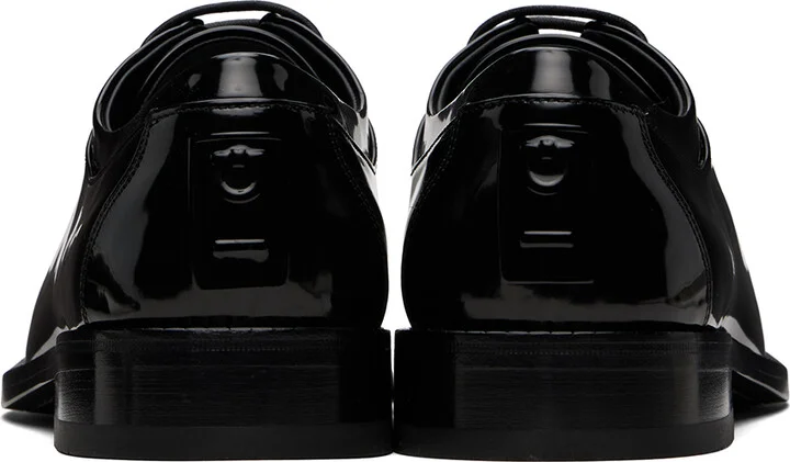 Ferragamo Black Patent Derbys - Image 2