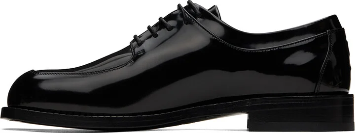 Ferragamo Black Patent Derbys - Image 3