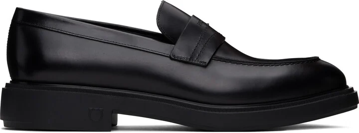 Ferragamo Black Penny Loafers
