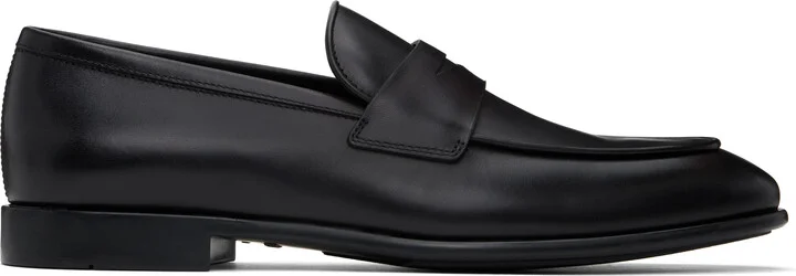 Ferragamo Black Penny Loafers