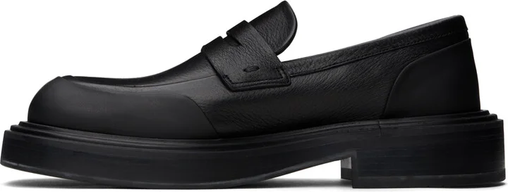 Ferragamo Black Rubber Details Loafers - Image 3