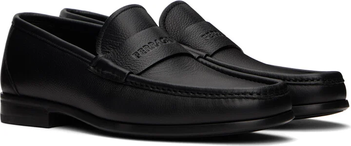 Ferragamo Black Signature Loafers - Image 4