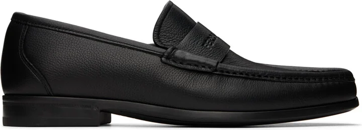 Ferragamo Black Signature Loafers