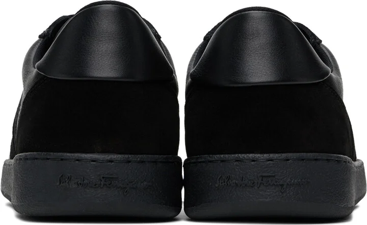 Ferragamo Black Signature Low Sneakers - Image 2