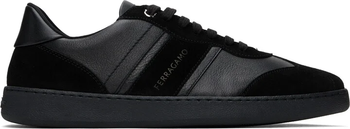Ferragamo Black Signature Low Sneakers