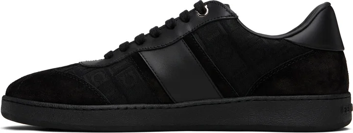 Ferragamo Black Signature Low-Top Sneakers - Image 3