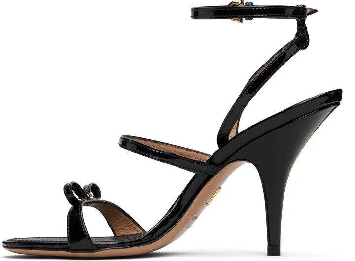 Ferragamo Black Strappy Heeled Sandals - Image 3