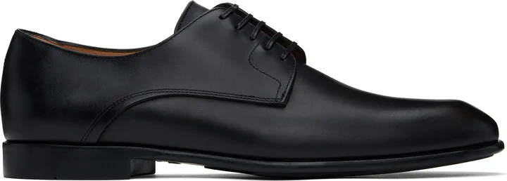 Ferragamo Black Two Tone Derbys