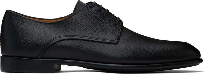 Ferragamo Black Two Tone Derbys