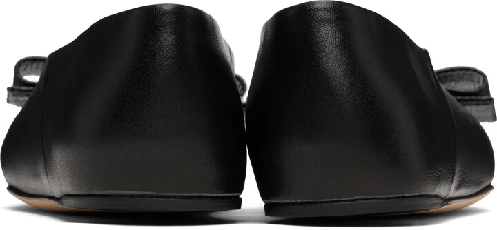 Ferragamo Black Vara Bow Ballerina Flats - Image 2