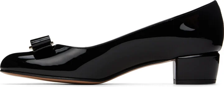 Ferragamo Black Vara Heels - Image 3