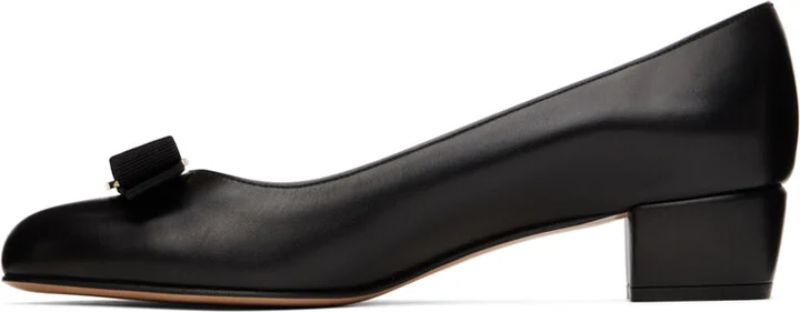 Ferragamo Black Vara Pumps - Image 3