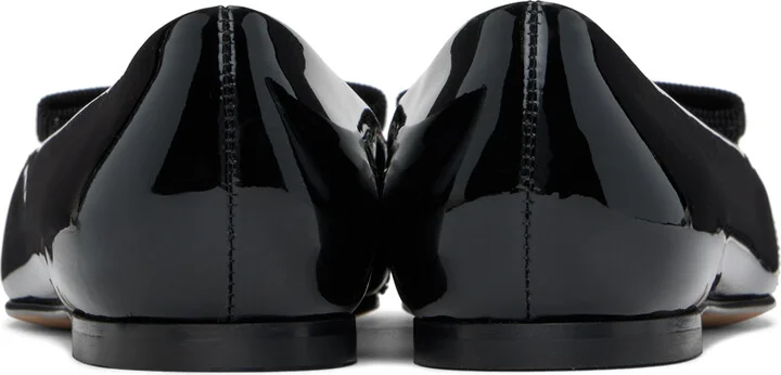 Ferragamo Black Varina Ballerina Flats - Image 2