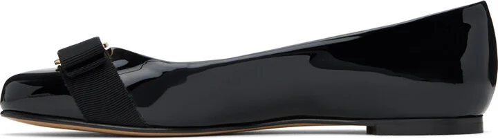 Ferragamo Black Varina Ballerina Flats - Image 3