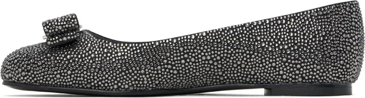 Ferragamo Black Varina Ballerina Flats - Image 3
