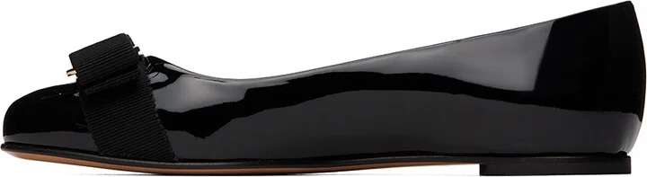 Ferragamo Black Varina Ballerina Flats - Image 3