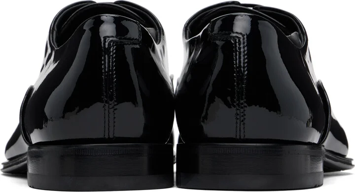 Ferragamo Black Wave Oxfords - Image 2