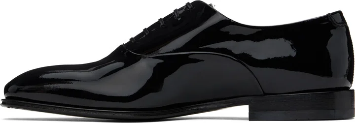 Ferragamo Black Wave Oxfords - Image 3