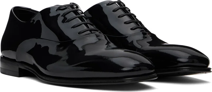 Ferragamo Black Wave Oxfords - Image 4