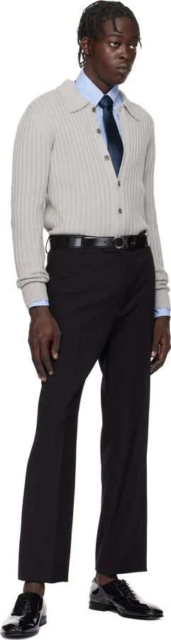 Ferragamo Black Wave Oxfords - Image 5