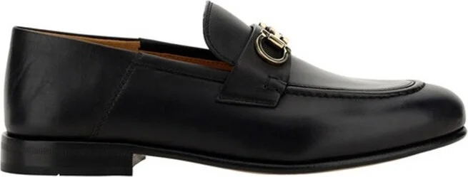 Ferragamo Block Heel Slip-On Loafers