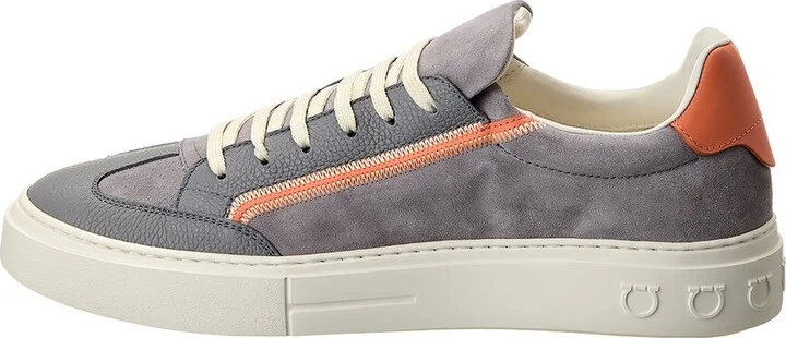 Ferragamo Borg 5 Suede & Leather Sneaker - Image 2