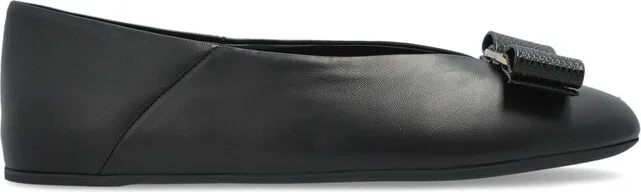 Ferragamo Bow-Detail Ballet Flats