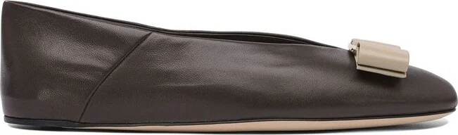 Ferragamo Bow-Detailed Ballerinas
