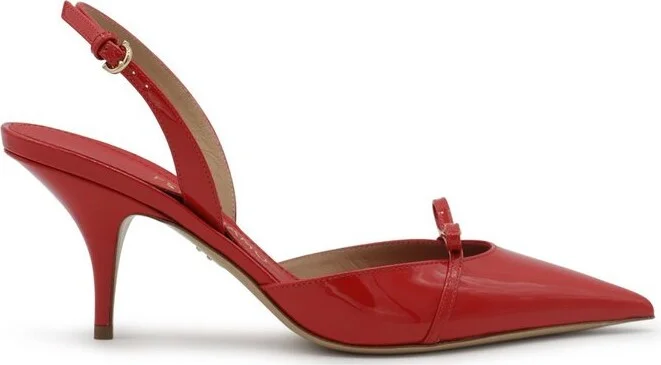 Ferragamo Bow Detailed Pointed-Toe Slingback Pumps