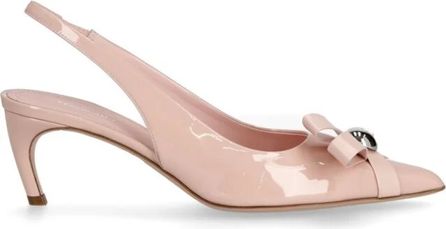 Ferragamo Bow-Detailed Slingback Pumps