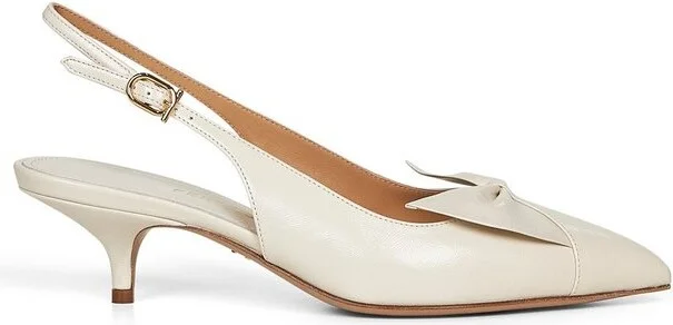 Ferragamo Bow-Detailed Slingback Pumps