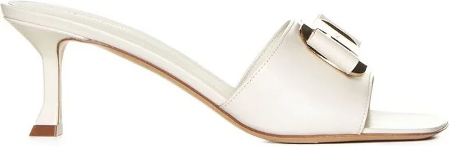 Ferragamo Bow Detailed Slip-On Mules