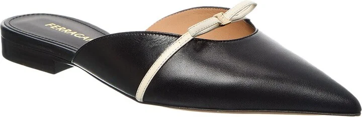 Ferragamo Bow Mini Leather Mule
