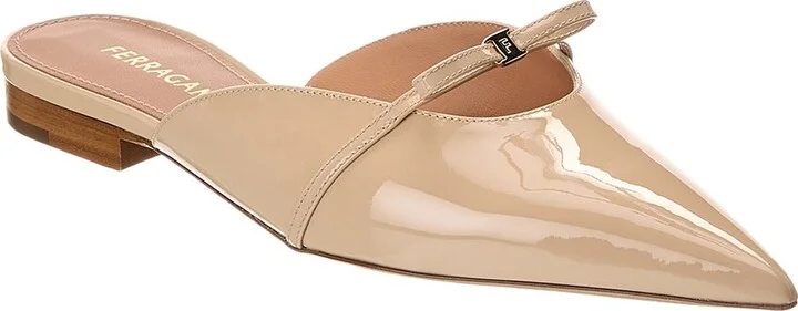Ferragamo Bow Mini Patent Mule