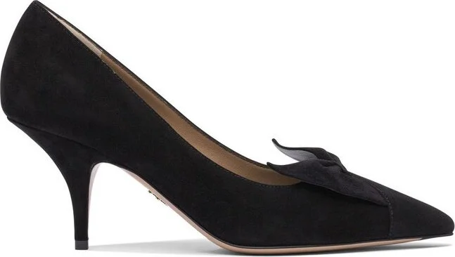 Ferragamo Bow Pointed-Toe Pumps