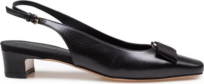 Ferragamo Bow Vara Slingback Pumps