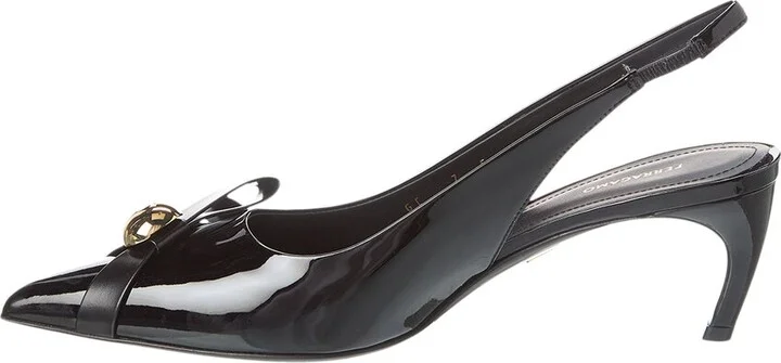 Ferragamo Brilda Leather Slingback Pump - Image 2