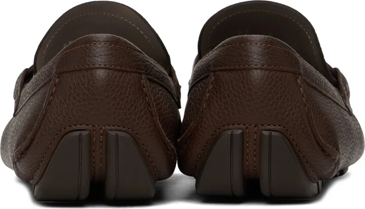 Ferragamo Brown Driver Loafers - Image 2