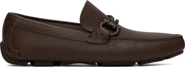 Ferragamo Brown Driver Loafers
