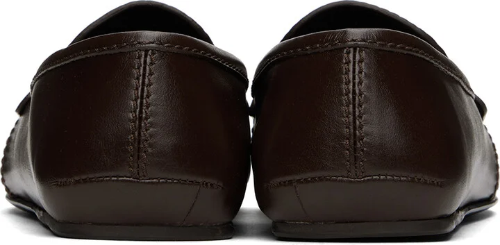 Ferragamo Brown Gancini Ornament Loafers - Image 2