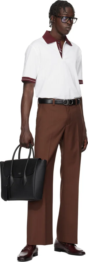 Ferragamo Brown Gancini Ornament Loafers - Image 5