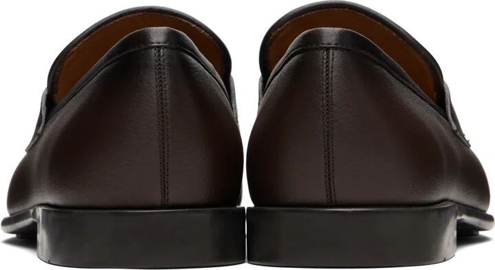 Ferragamo Brown Gancini Ornament Loafers - Image 2