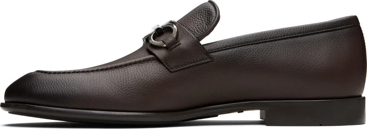 Ferragamo Brown Gancini Ornament Loafers - Image 3